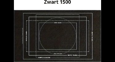 Bovista Puzzelmat - Portapuzzle - Puzzelmap - 1000 Stukjes - 1500 Stukjes - Puzzelkoffer - Puzzelbord - Opbergsysteem - Zwart - Inclusief Accessoires