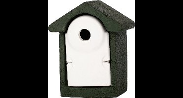 Nestkast houtbeton 32 mm groen/wit