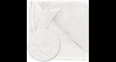 D- Unique Living | Plaid Auke 150x200cm dove white