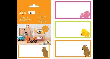 LIVING Kinder 12x verzamelbox etiketten 97x47.5mm