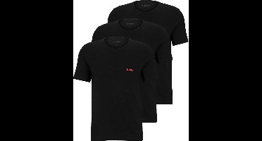 HUGO T-shirts regular fit (3-pack) - heren T-shirts O-hals - zwart