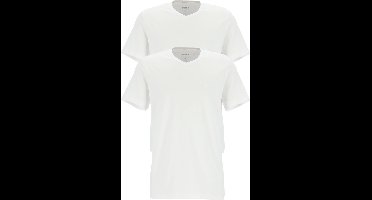 HUGO BOSS Comfort T-shirts relaxed fit (2-pack) - heren T-shirts V-hals - wit