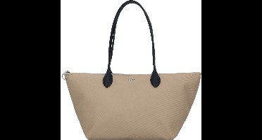 LACOSTE Schoudertas Shopper Athena Shopping Bag Eco Sand Noir Taupe