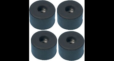 Adam Hall 4911 4xrubber voet im Set 38x25mm met staalplaat, set - Rack voeten