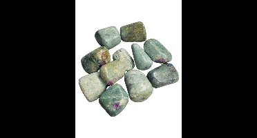 Robijn in Fuchsiet 250 gr. trommelstenen (mt3)