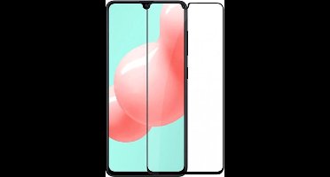 Screenprotector Geschikt voor Samsung Galaxy A41 full cover Screenprotector Tempered Glass - Zwart