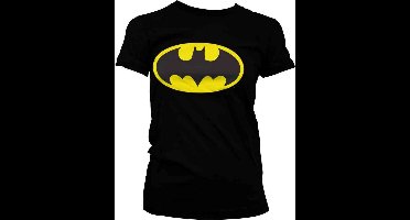 DC Comics Batman Dames Tshirt -L- Signal Logo Zwart