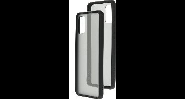 Mobiparts hoesje geschikt voor Samsung Galaxy A71 - Hardcover - Zwart Grijs