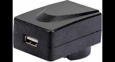 Manhattan 102155 USB-oplader Thuis Uitgangsstroom (max.) 1 A 1 x USB 3.2 Gen 1 bus A (USB 3.0) Met adapter voor Austral