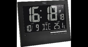 TFA Dostmann 60.4508 Wandklok Zendergestuurd 185 mm x 230 mm x 31 mm Zwart