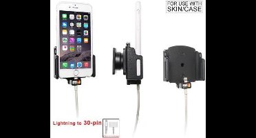 Brodit houder geschikt voor Apple iPhone 6 / 6S / 7 / 8 / X / Xs Passieve verstelbare houder. lightning naar 30pin adapter