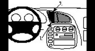 Brodit ProClip houder geschikt voor Volkswagen Sharan- Seat Alhambra - Ford Galaxy Center mount