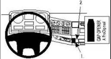 Brodit ProClip houder geschikt voor MAN TG-Serie 2000-2014 Angled mount