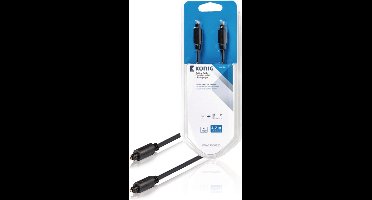 König optische kabel TosLink male - male 2,00 m zwart