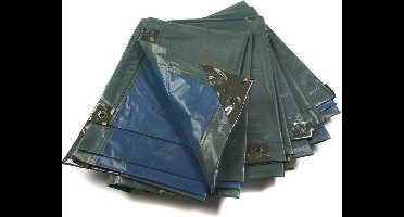 Afdekzeil, groen/blauw, extreem sterk 150 g/m², 3 x 4 m