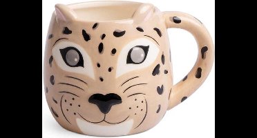 Balvi Mok Leopard 500 Ml Keramiek Beige