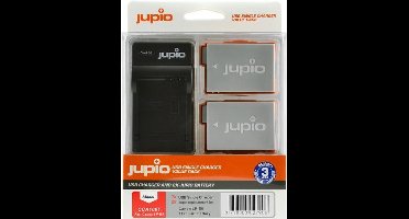 Jupio Kit: 2x Battery LP-E8 1120mAh + USB Single Charger
