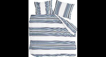Byrklund Dekbedovertrek Two Ways - 240x220 - 100% Katoen - Wit / Blauw