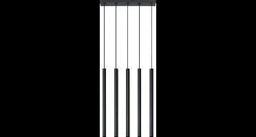 Sollux Lighting Hanglamp Pastelo - 90x45x5cm - G9 - zwart - staal