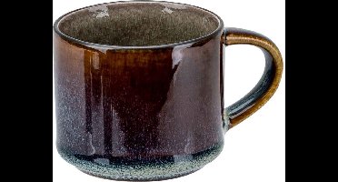 Cosy & Trendy Espresso Kopje Quintana Green – 100 ml – Bevat 1 espresso kopje – Groene aardewerk met unieke textuur – Vaatwasser- en Magnetronbestendig