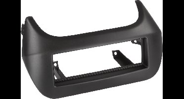 1-DIN Paneel geschikt voor Citroën: Nemo - Fiat: Fiorino - Peugeot: Bipper 2008 - Kleur: Zwart