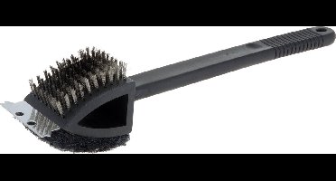 Barbecue schoonmaakborstel 3-in-1 - 37 cm - Barbecue/grill reinigingsborstel