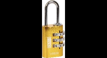 Hangslot Kasp K10520YELD Geel Cijferslot