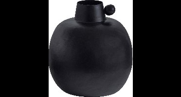 WOOOD Exclusive Kita Vaas - Aluminium - Zwart - 20x22x22