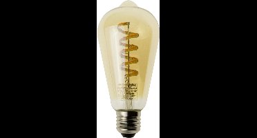 Tuya slimme led filament lamp goud - E27 fitting Edison - Dual White - Smart lamp - Slimme verlichting