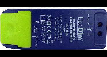 EcoDim LED Driver 0-50W 12V AC - Dimbaar - ED-10068 - Blauw