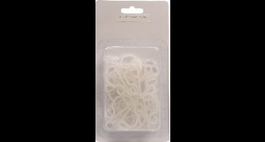 Lumineo Lichtsnoer ophanghaakjes - 24x st - bevestiging dakgoot - kerstverlichting ophangen - haakjes