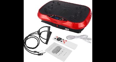 Currero Trilplaat - Trilplaat Fitness - Trilplaat Voor Benen Bloedsomloop - Trilplaat Voor Voeten En Benen - Trilplaat Benen Bloedcirculatie - Rood