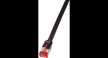 LogiLink CF2073S RJ45 Netwerkkabel, patchkabel CAT 6 U/FTP 5.00 m Zwart Vergulde steekcontacten 1 stuk(s)