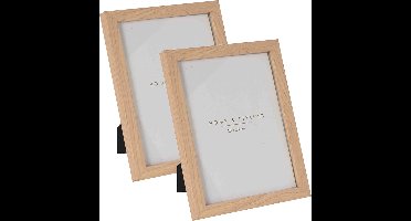 Home & Styling Fotolijstje - 2x - MDF - voor foto van 15x20cm