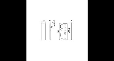 Ami Veiligheidskortschild SKG - deurdikte 38/45mm - Geheel BI/PC 55 - 193 x 50 mm - F2
