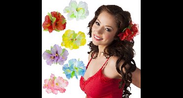 Boland - Haaraccessoire Hibiscus - Haarclip - Volwassenen - Hawaii - Hula - Themafeest - Carnaval