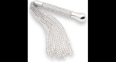 Zweep met diamanten en metalen haren