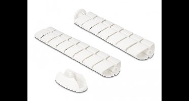 Kabelkanaal voor bureau 740 x 75 mm hoogte verstelbaar wit