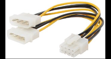 Internes Stromkabel 2x13.3cm St./8pol PCI 0,13m