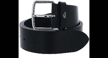 LACOSTE Leren Riem Elegance Plain Leather Belt W130 Noir Zwart
