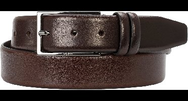 BOSS leren heren riem - donkerbruin