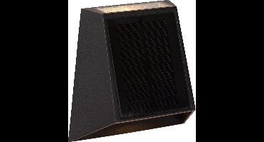 Lucide LUTON - Wandlamp - Zonne-energie - LED Dimbaar - 1x2W 2700K/3000K - IP54 - Beweging & dag/nacht sensor - Zwart