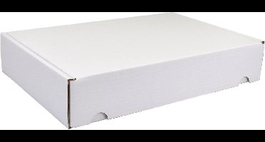 Postpakketdoos Golfkarton met deksel 315x215x60mm A4 wit