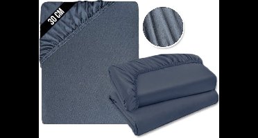 DailySupplies® Matrasovertrek 180x200 - Hoeslaken - Matrashoes - Super Zacht - Grijs
