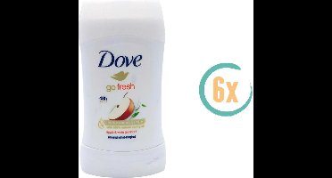Dove Deodorant Stick - Apple & White Tea - 6 x 40 ml - Voordeelverpakking