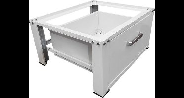 IVOL Wasmachine Verhoger met Lade - Wit - Wasmachine opbouwmeubel - ook geschikt voor droger