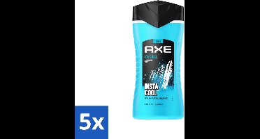 Axe - 3-in-1 Douchegel - Ice Chill - Icy Menthol - Insta Cool - 100% Plantaardig - 150 ml - Bulkverpakking - 5 stuks