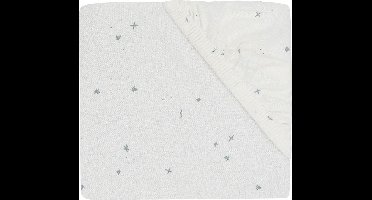 Jollein Baby - Hoeslaken Jersey 70/75x140/150cm - Ledikant Babybed - Zacht Katoen - Twinkling Sea Green