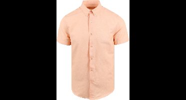 Suitable Short Sleeve Overhemd Oranje - Maat M - Heren - Casual Shirt