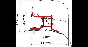 Fiamma Ford Custom Kit H1-L2 >2012 F40Van